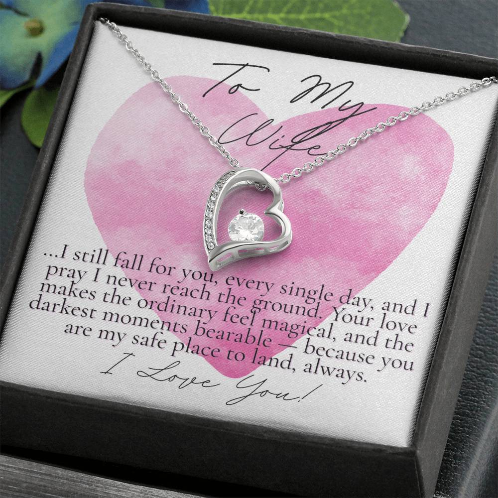 Romantic Gift for your wife: Watercolor Hearts Never reach the Ground (Forever Love version)
