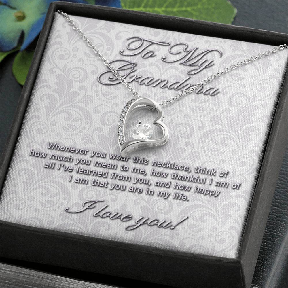 To My Grandma Forever Love necklace