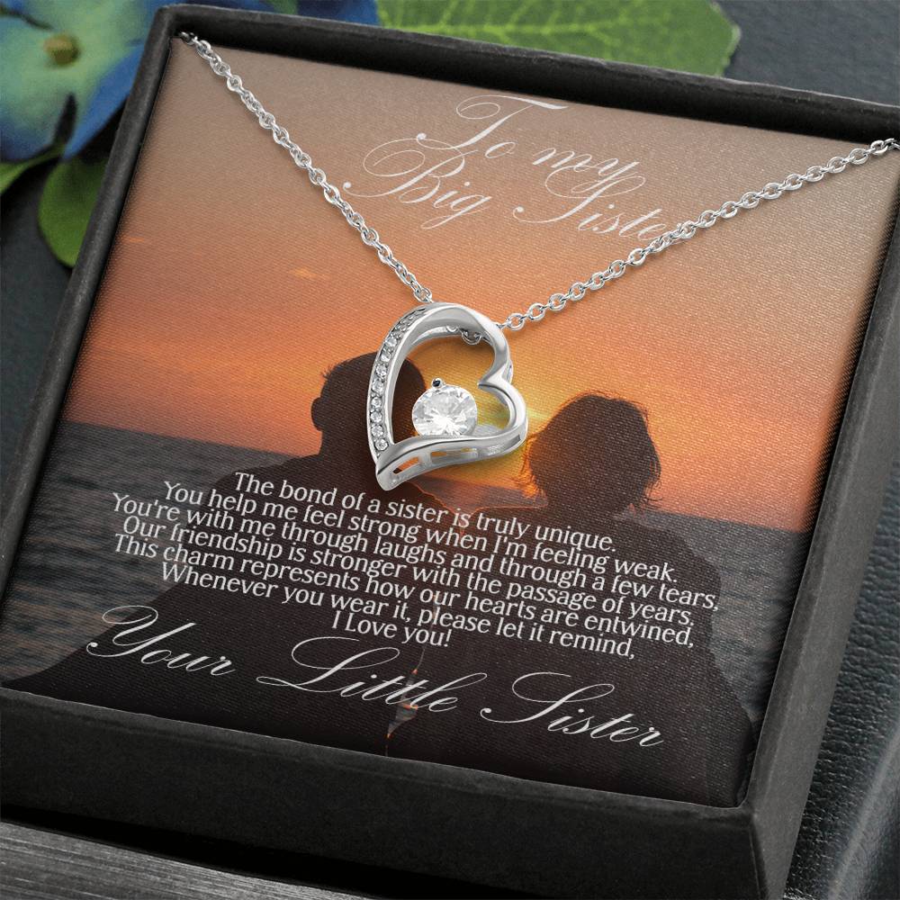 To Big sister forever love necklace