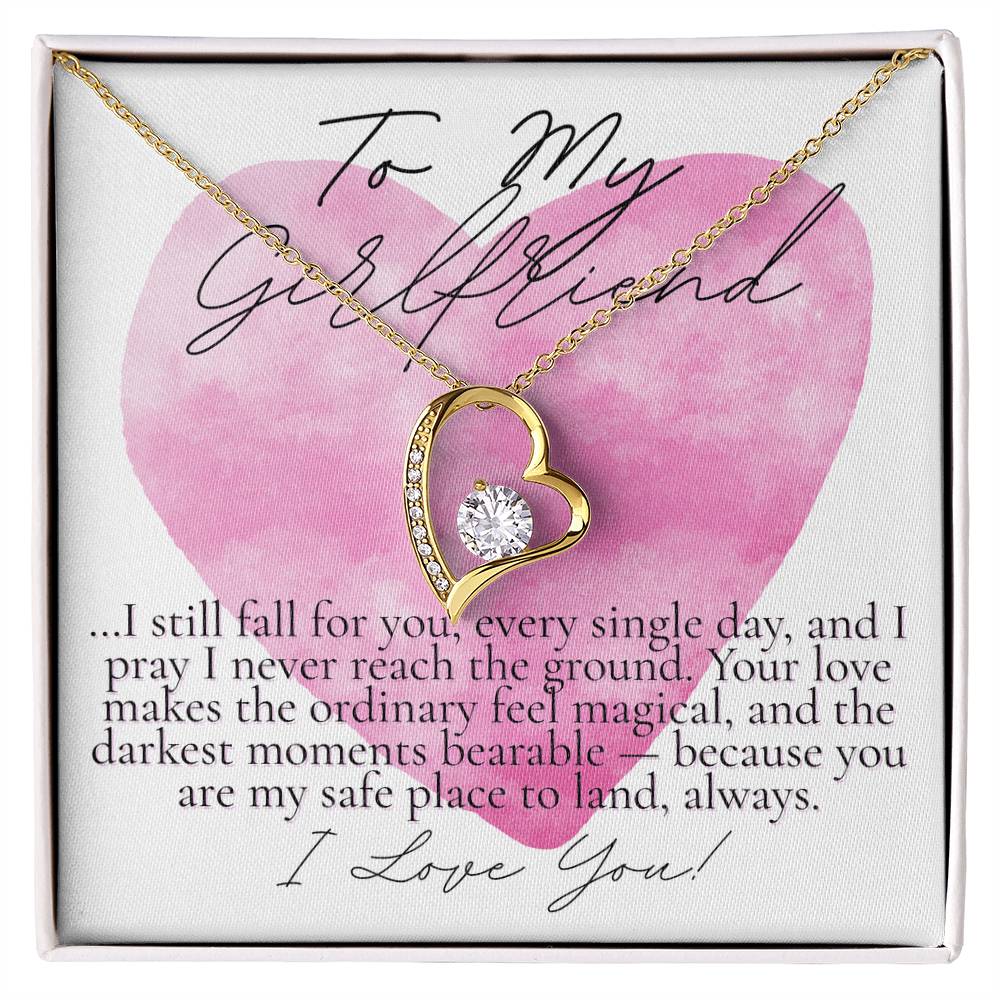 To My Girlfriend: I still fall for you...watercolor heart design