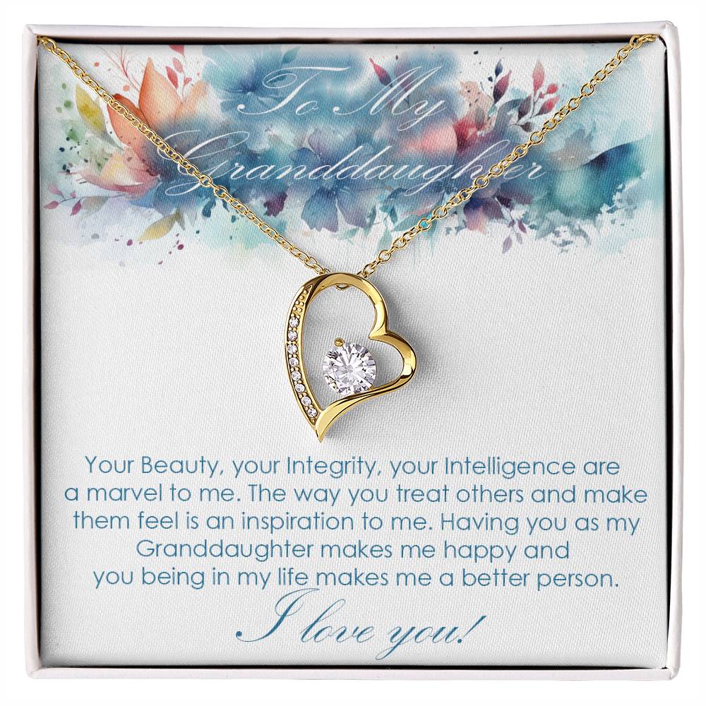 For Granddaughter Forever Love necklace