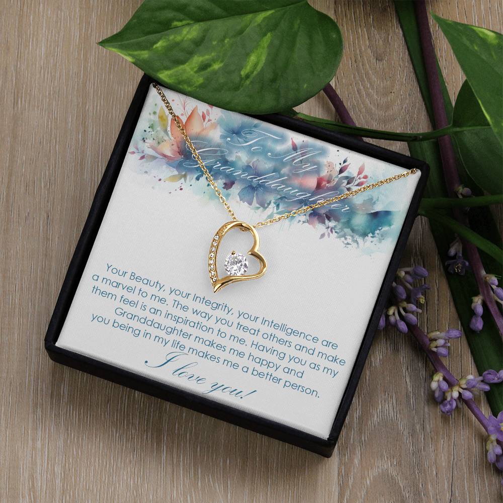 For Granddaughter Forever Love necklace