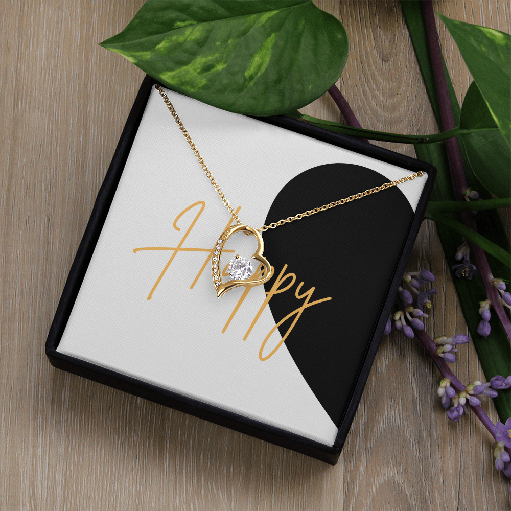 First Half of matching set Anniversary Gift for couples Forever Love necklace