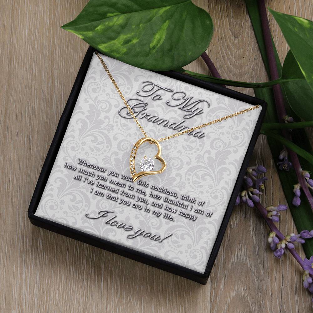 To My Grandma Forever Love necklace