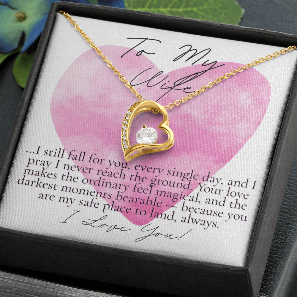 Romantic Gift for your wife: Watercolor Hearts Never reach the Ground (Forever Love version)
