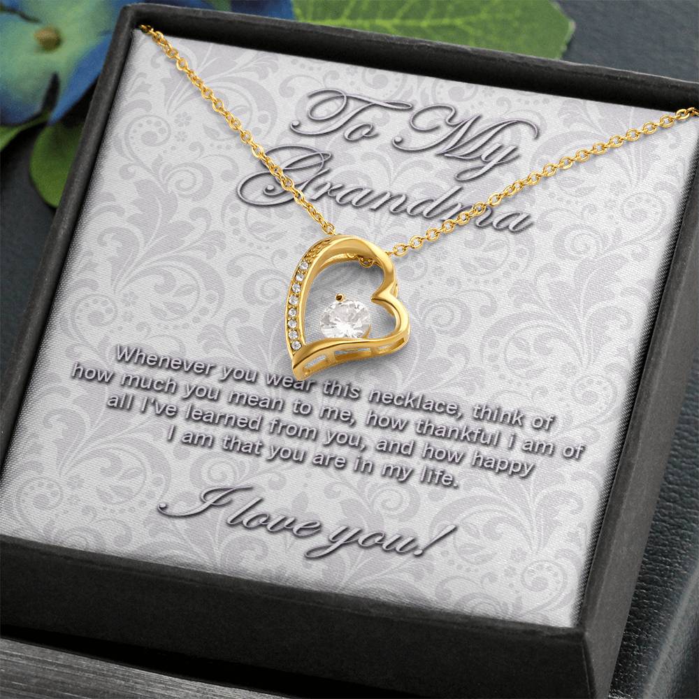 To My Grandma Forever Love necklace