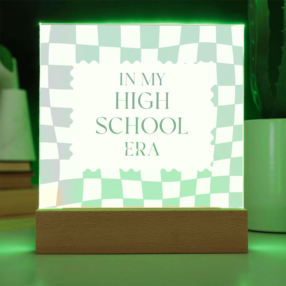 In my High School Era purple and cream retro decoration for classroom, desk, bedroom, etc.