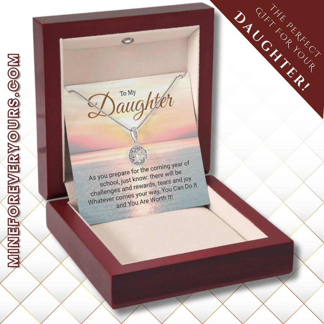 Inspirational Back to school necklace for Daughter