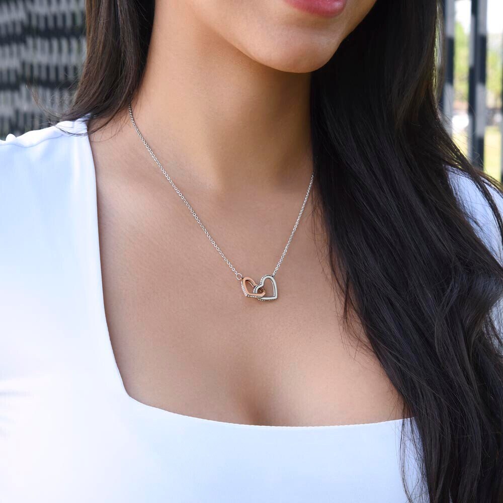 Perfect Gift for Wife of 2 years: Love that will truly last! (Interlocking hearts variation)
