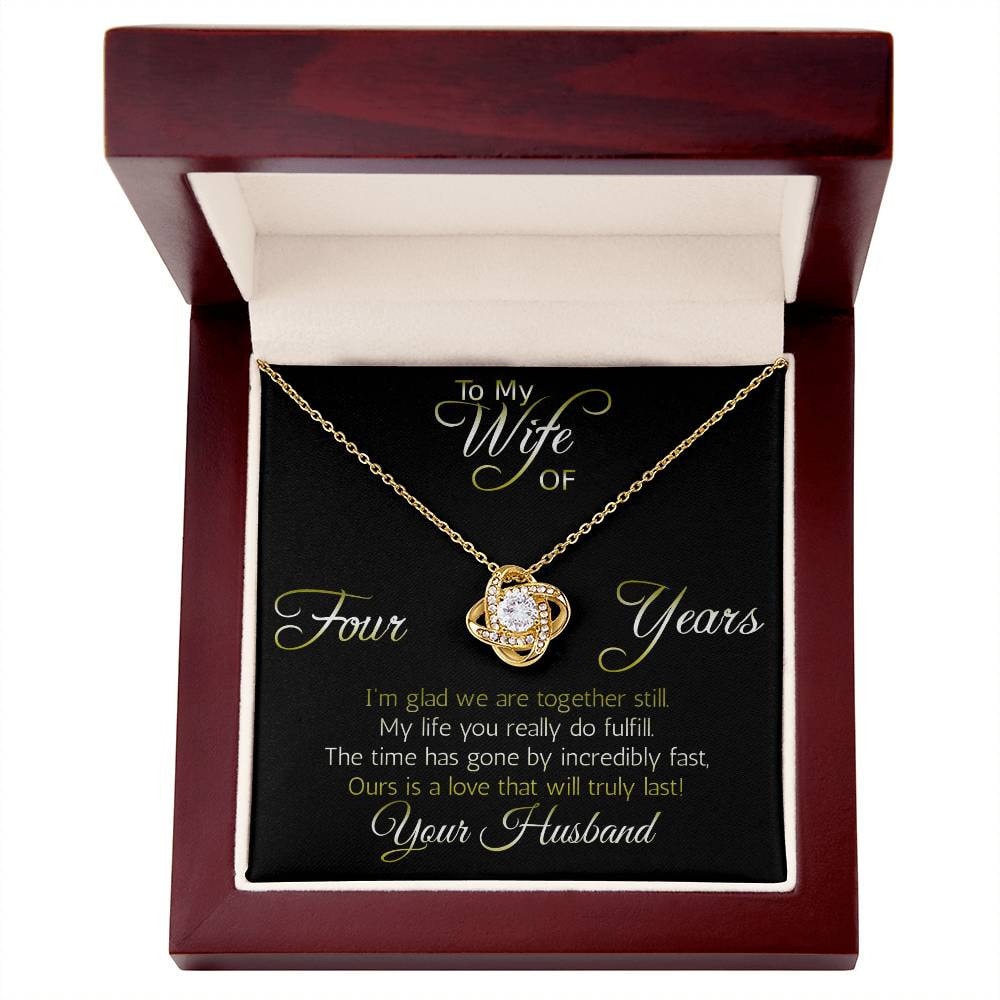Amazing gift for Wife: Four year anniversary (Love Knot variation)