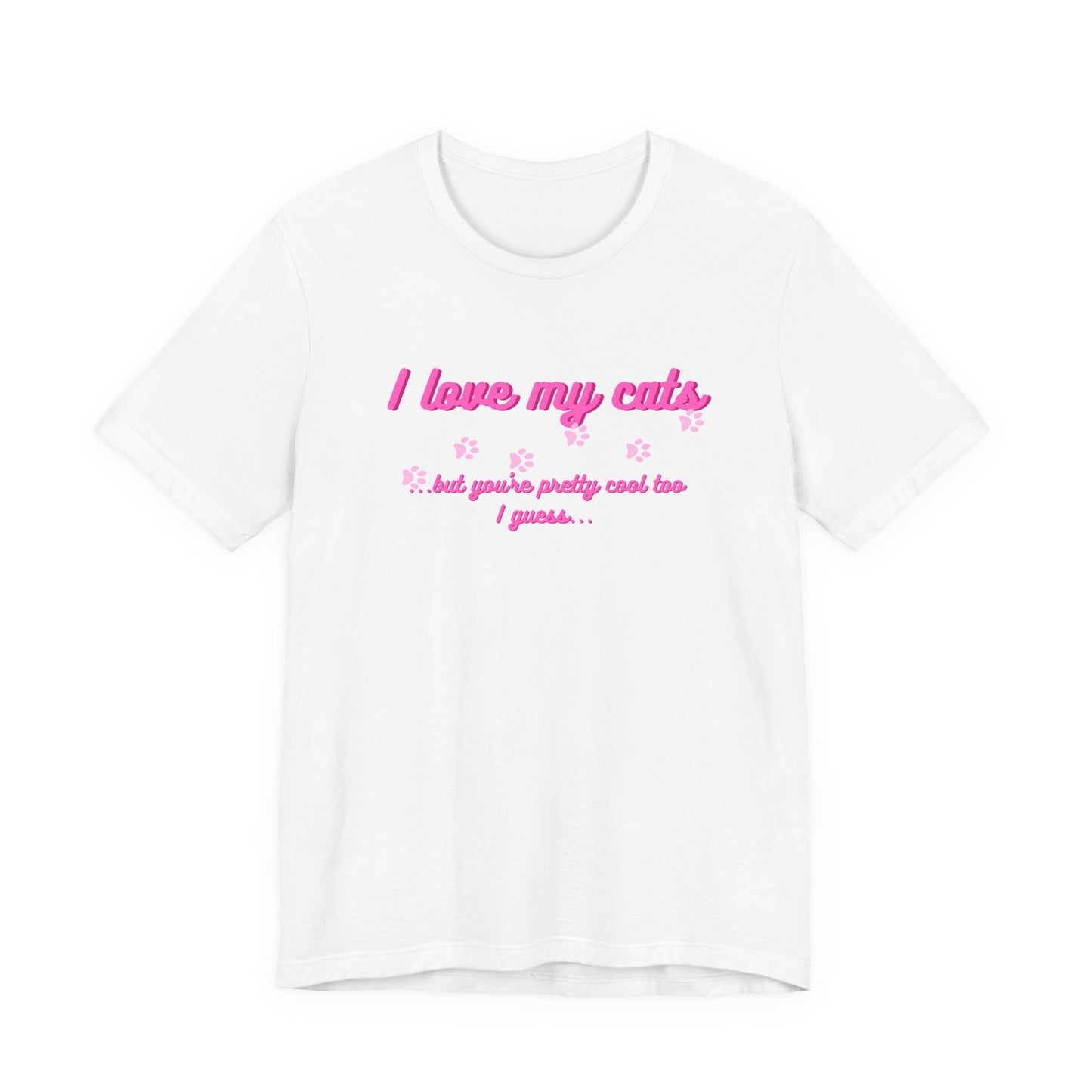 Cute Cat Lover Tee | I Love My Cats T-Shirt for Pet Owners | Great Gift for Cat Lovers | Animal Lover Apparel