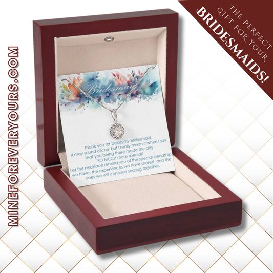 Bridesmaid thank you gift for wedding in the past Eternal Hope necklace