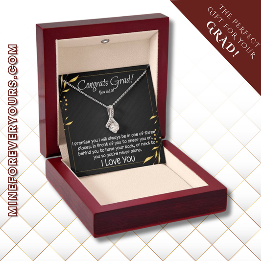 Congrats Grad! Alluring Beauty necklace for high school, college, etc. graduate
