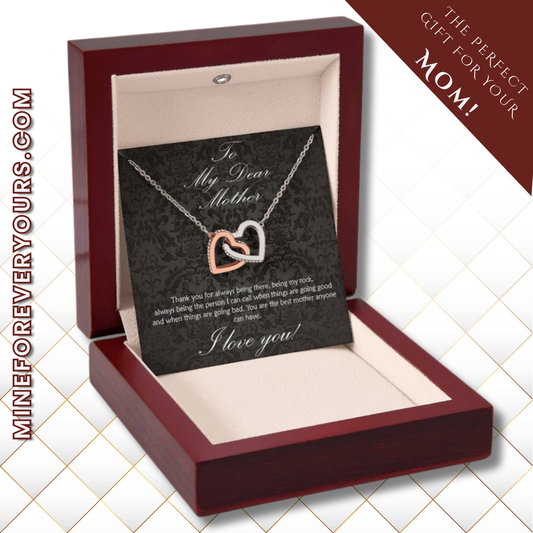 For the Mother who has always been there for you! Interlocking hearts necklace