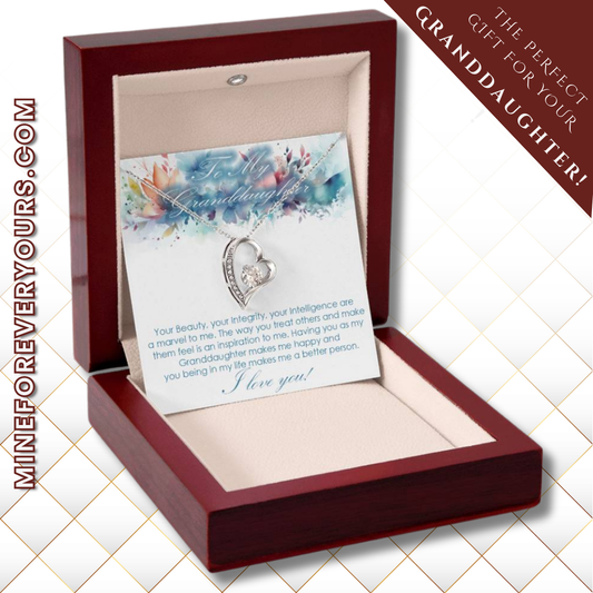 For Granddaughter Forever Love necklace