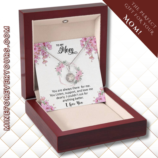Mom, I love you dearly pink flower card (Eternal Hope variation)
