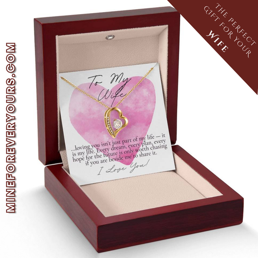 Romantic Gift for your wife: Watercolor Hearts Loving You is my life (Forever Love version)