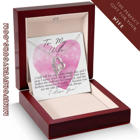 Romantic Gift for your wife: Watercolor Hearts Never reach the Ground (Forever Love version)