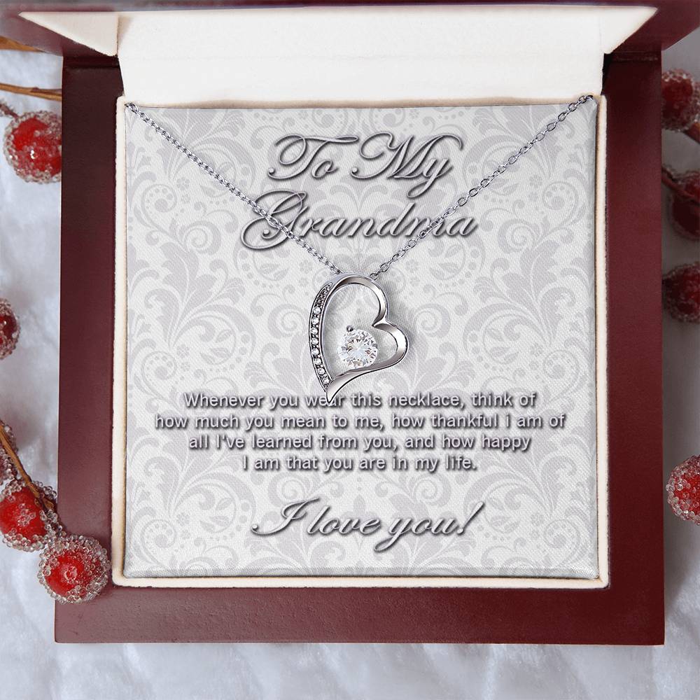 To My Grandma Forever Love necklace