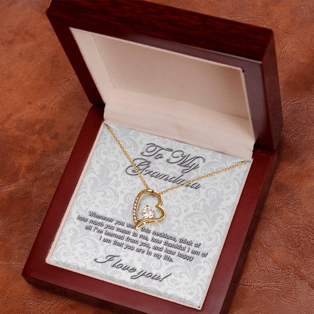 To My Grandma Forever Love necklace