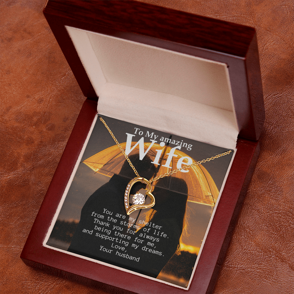 To My Amazing Wife - Shelter from the storms of life