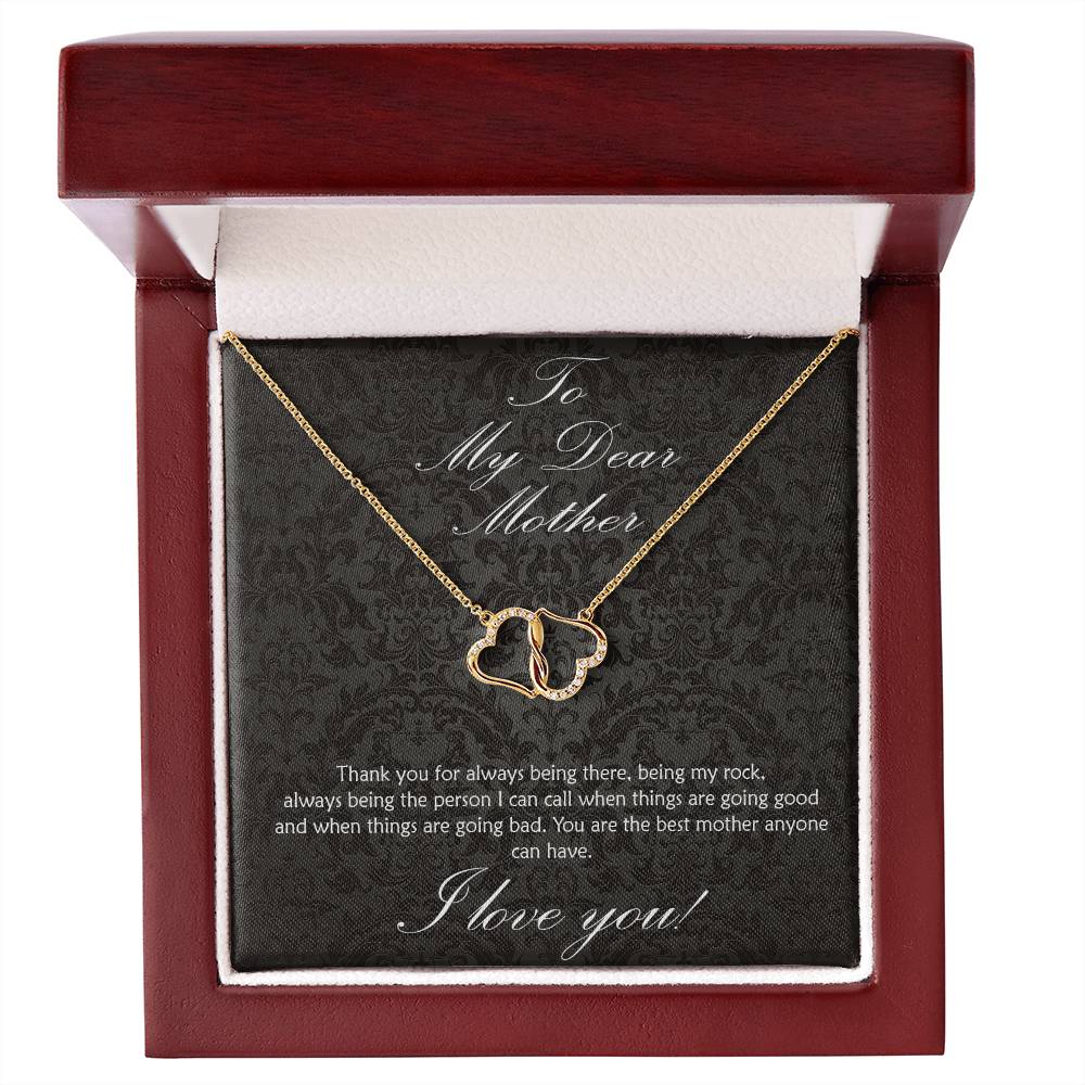 For the Mother who has always been there! SOLID GOLD Everlasting love necklace