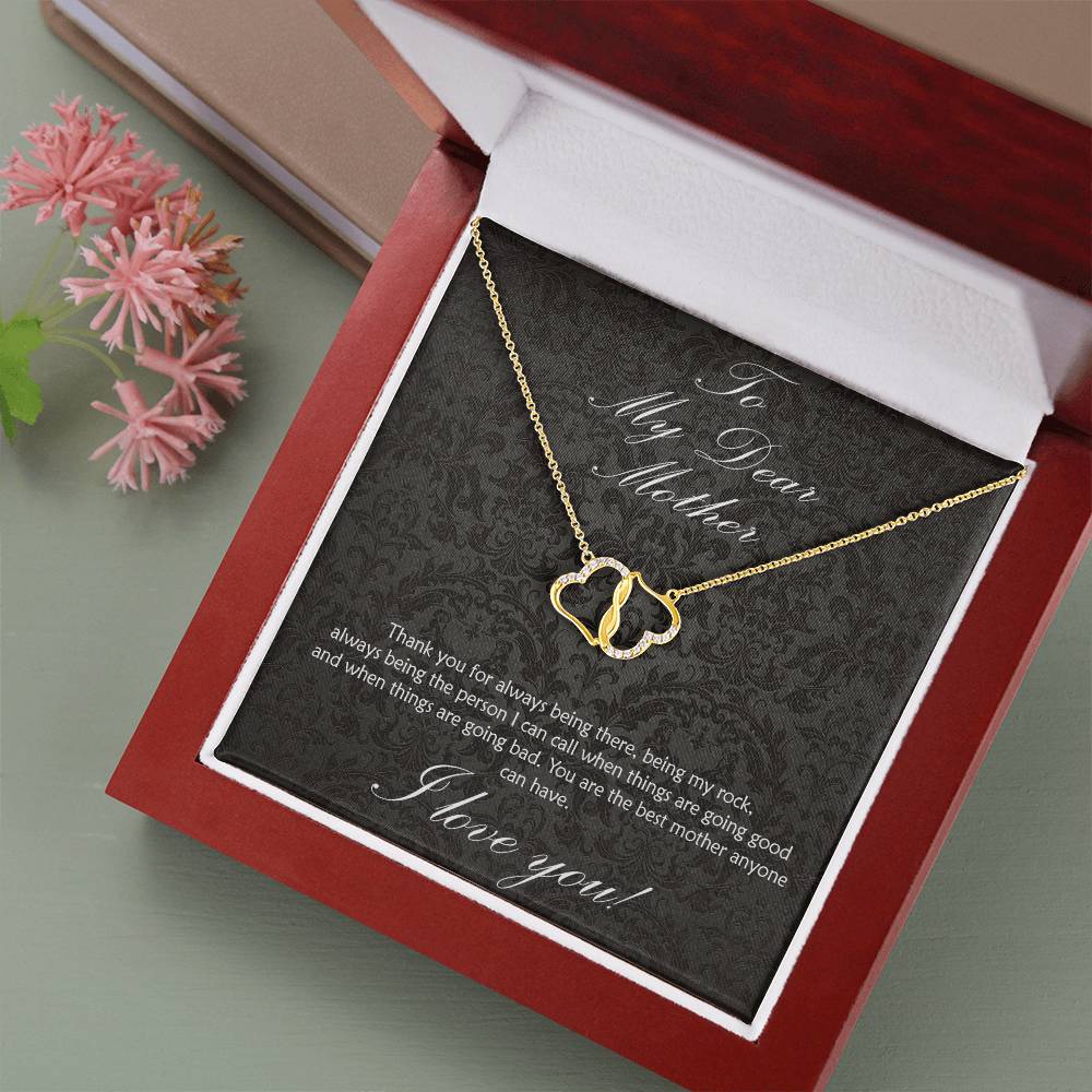 For the Mother who has always been there! SOLID GOLD Everlasting love necklace