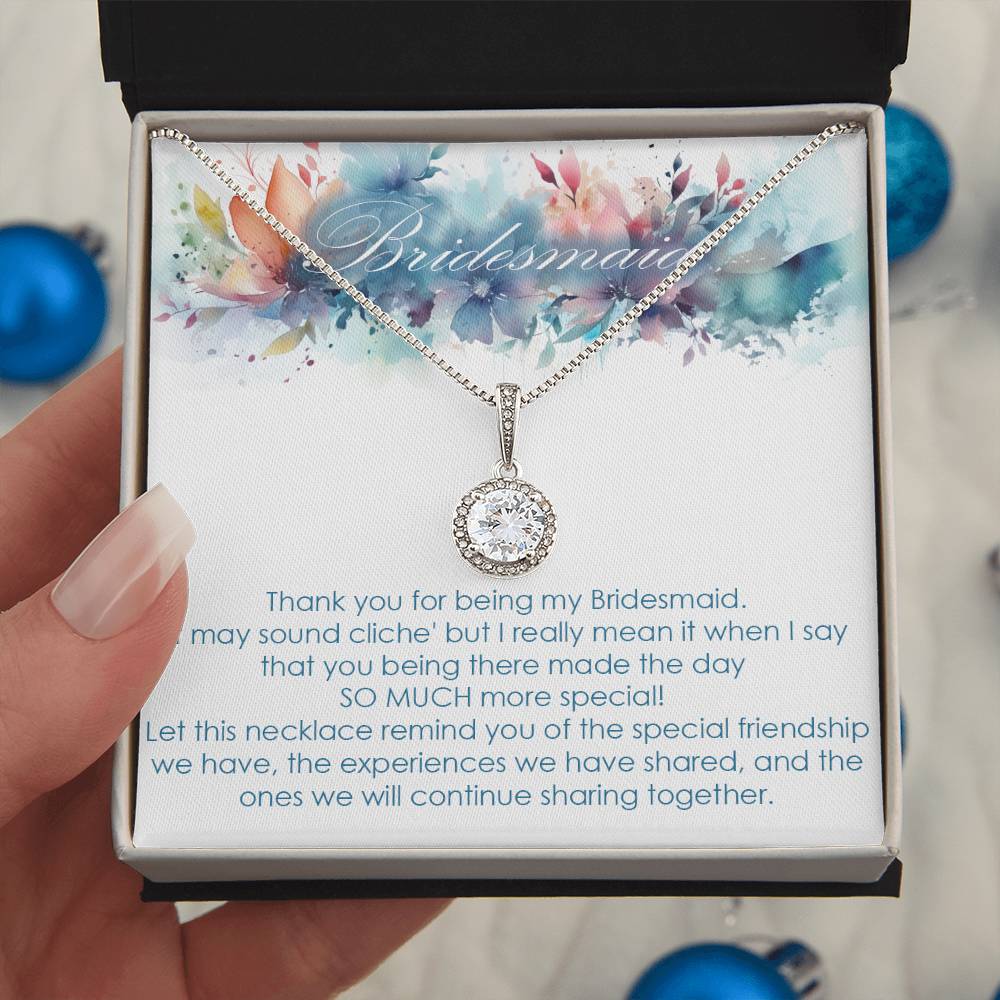 Bridesmaid thank you gift for wedding in the past Eternal Hope necklace