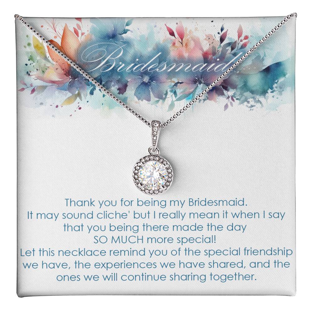 Bridesmaid thank you gift for wedding in the past Eternal Hope necklace