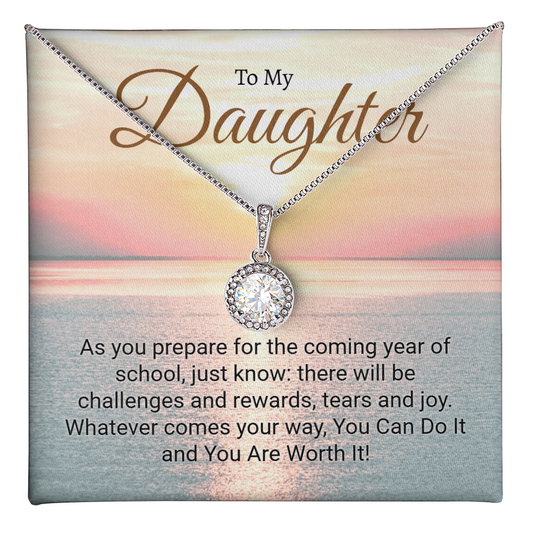 Back to school inspirational necklace with Eternal Hope Pendant