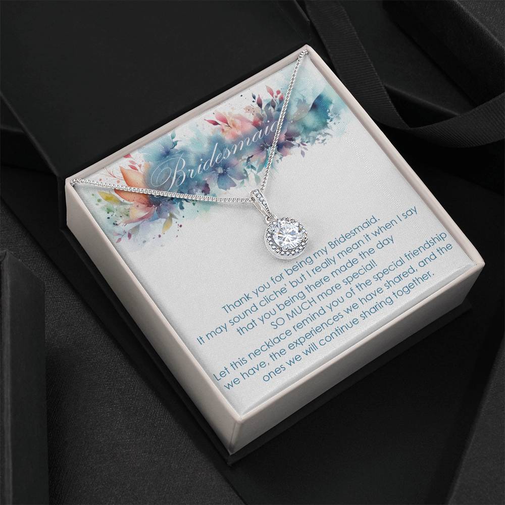 Bridesmaid thank you gift for wedding in the past Eternal Hope necklace