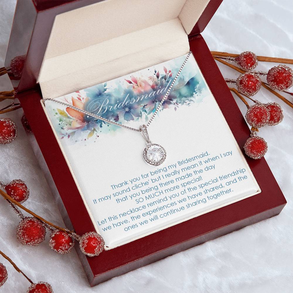 Bridesmaid thank you gift for wedding in the past Eternal Hope necklace