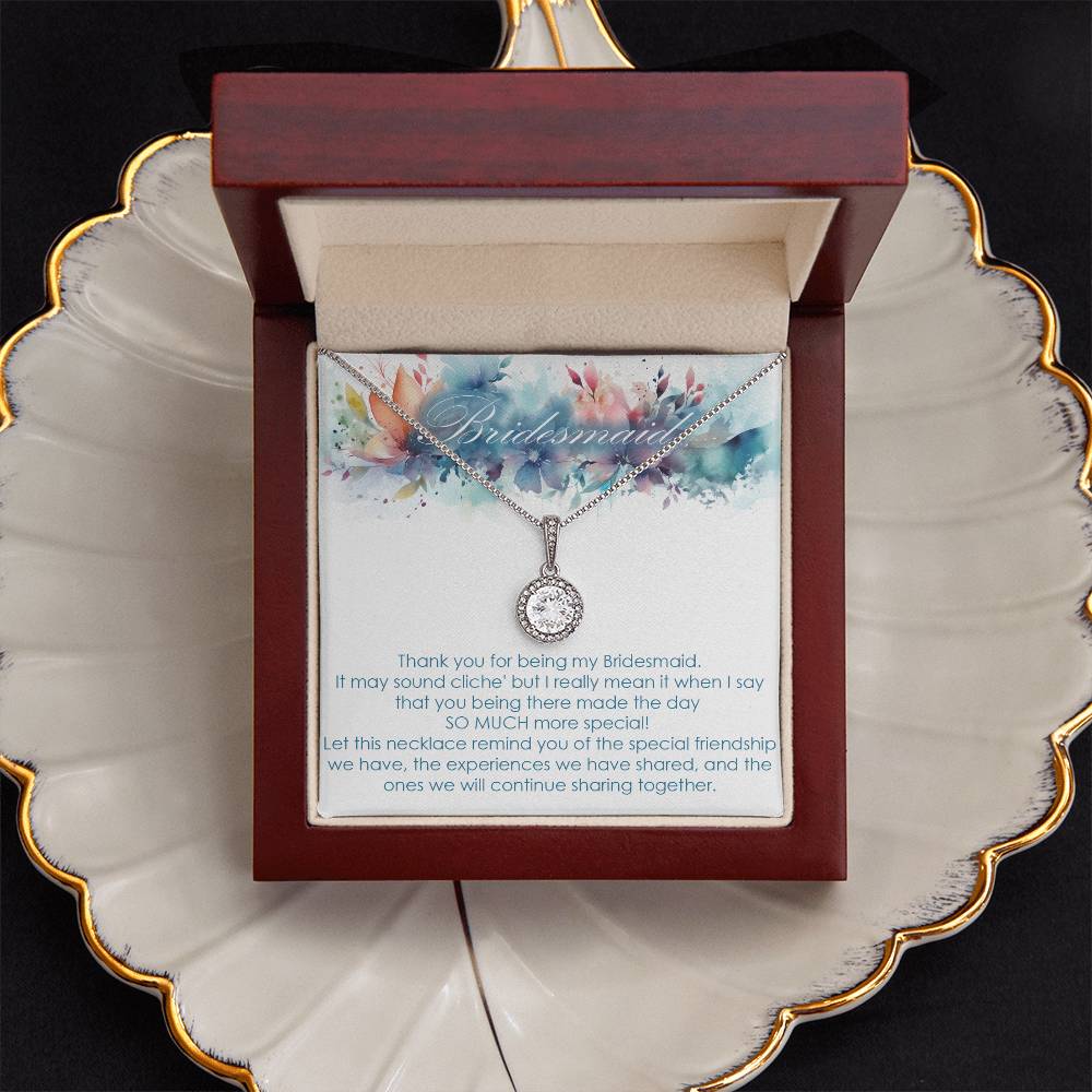 Bridesmaid thank you gift for wedding in the past Eternal Hope necklace