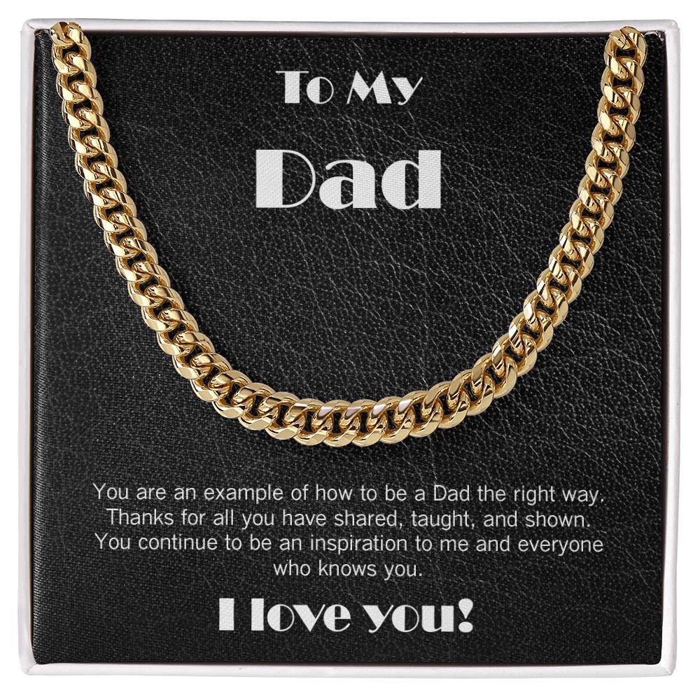 Cuban link chain for Dad