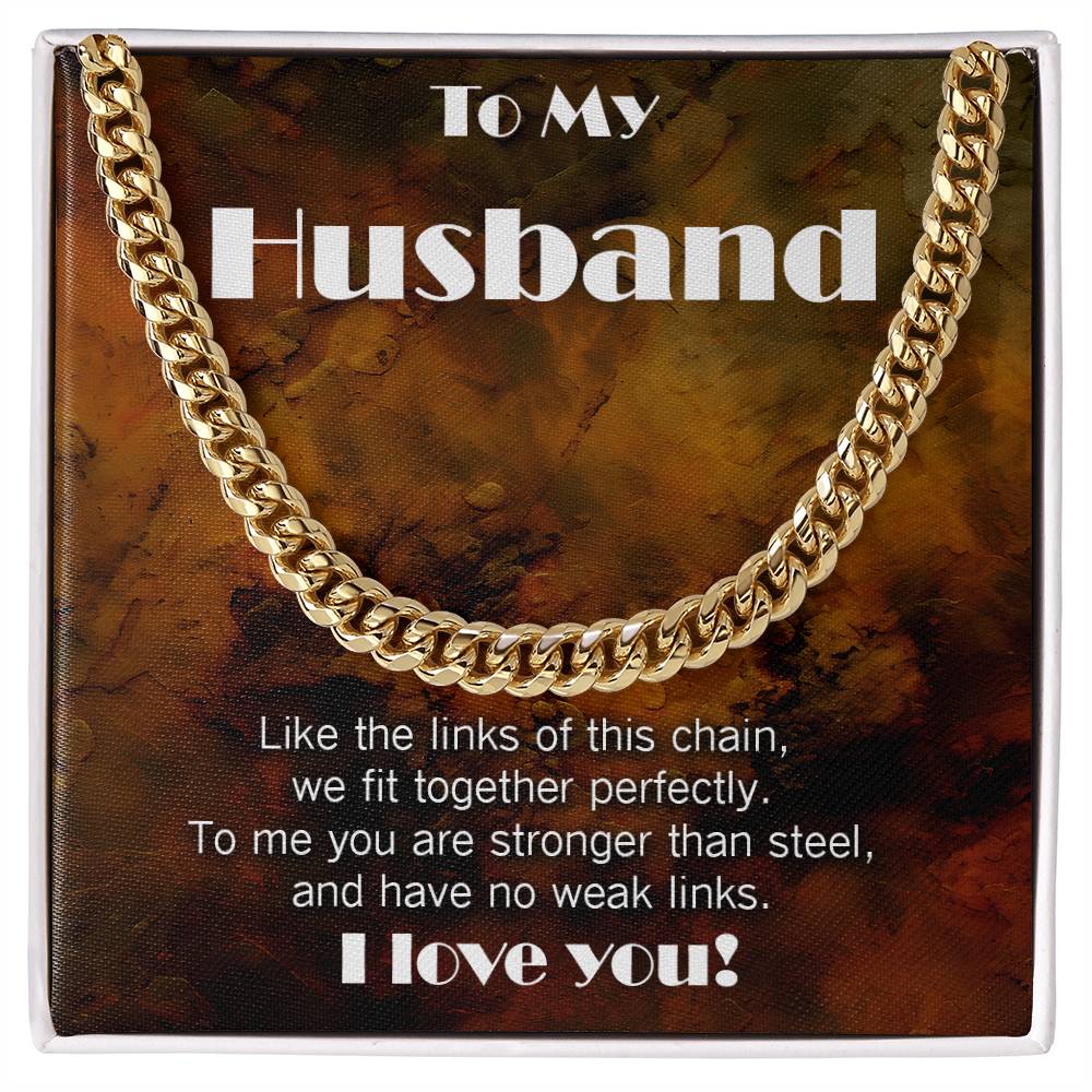 Cuban Link necklace for Husband: You have No Weak Links!