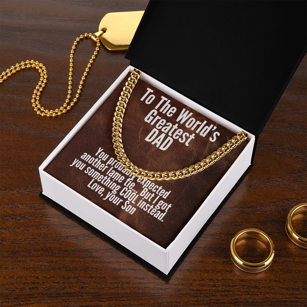 World's Greatest Dad Cuban Link