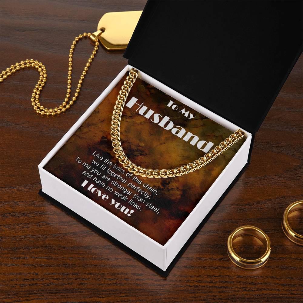 Cuban Link necklace for Husband: You have No Weak Links!