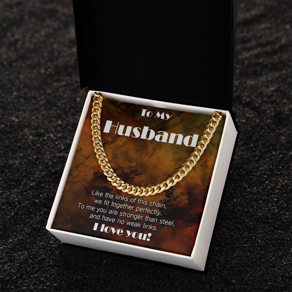 Cuban Link necklace for Husband: You have No Weak Links!