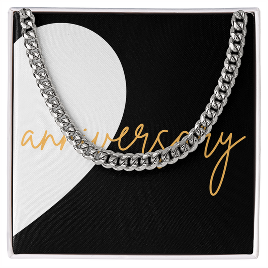 Second Half of matching set Anniversary Gift for couples Cuban Link chain