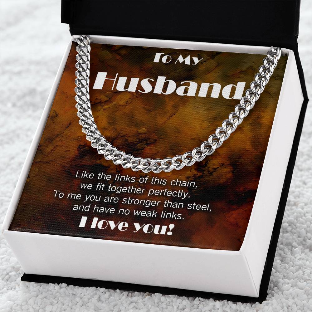 Cuban Link necklace for Husband: You have No Weak Links!