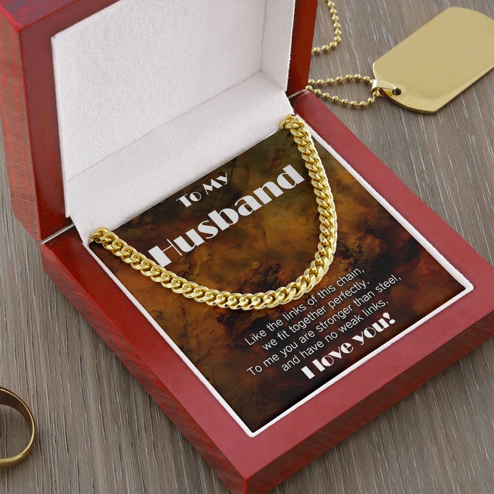 Cuban Link necklace for Husband: You have No Weak Links!