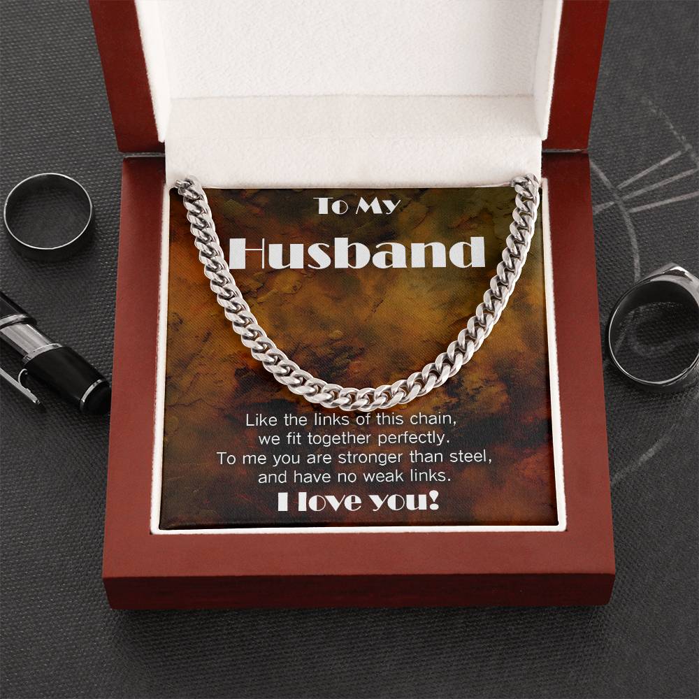 Cuban Link necklace for Husband: You have No Weak Links!