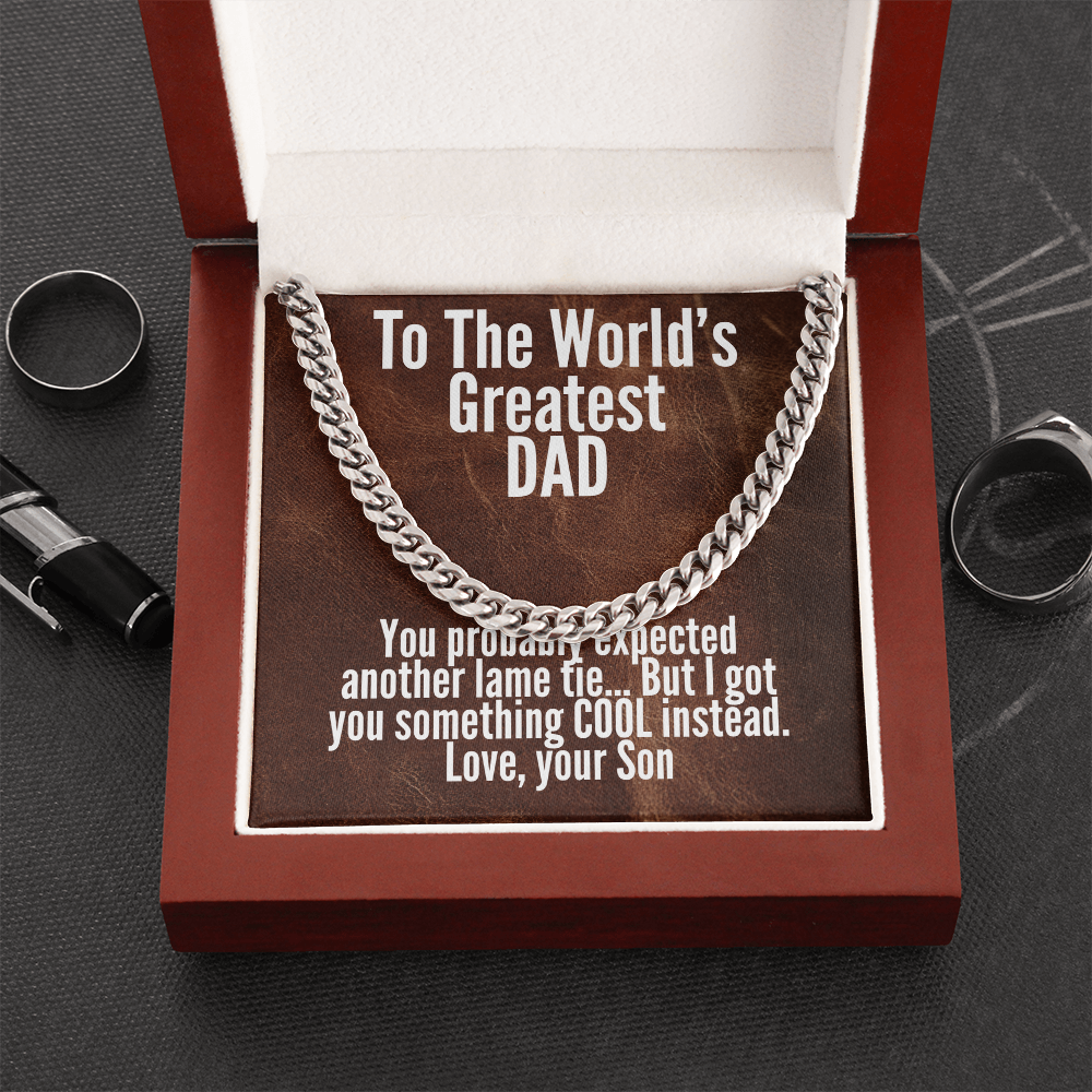 World's Greatest Dad Cuban Link