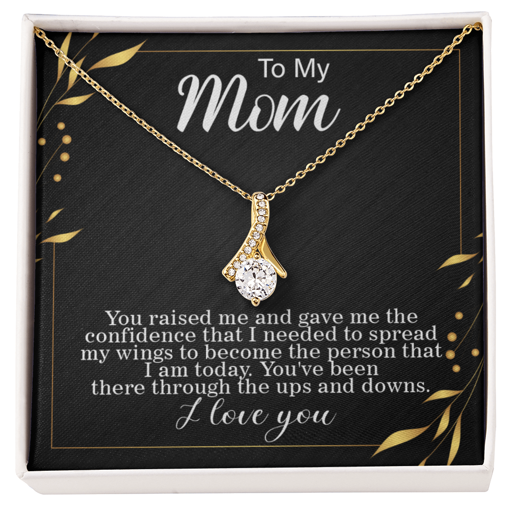 To mom, Spreading my Wings Card Alluring Beauty gift for graduation day, moving out, or going to college