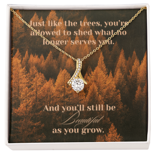 Encouraging gift | growing and changing | Fall themed Necklace for friends and loved ones