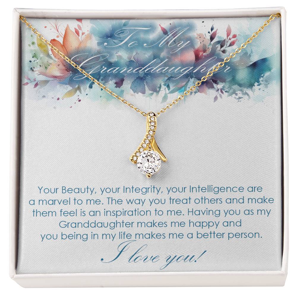 For Granddaughter Alluring Beauty necklace