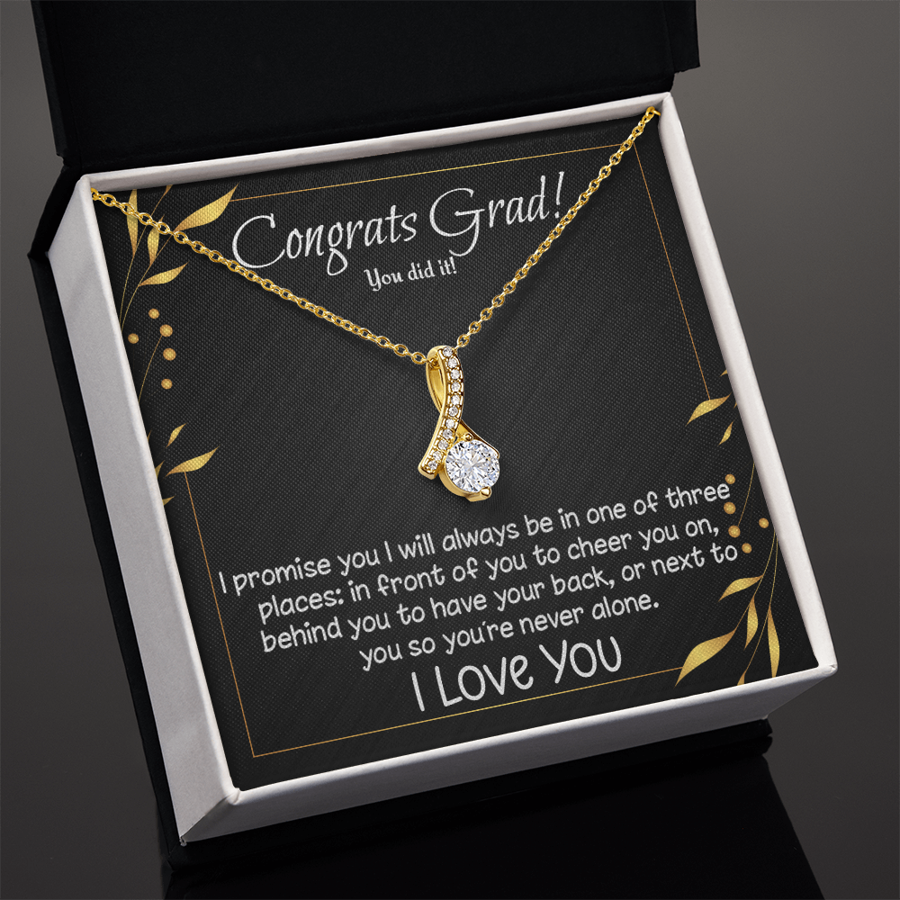 Congrats Grad! Alluring Beauty necklace for high school, college, etc. graduate