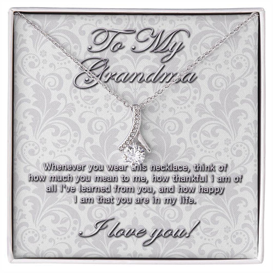 To My Grandma Alluring Beauty Necklace