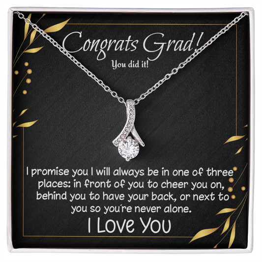 Congrats Grad! Alluring Beauty necklace for high school, college, etc. graduate