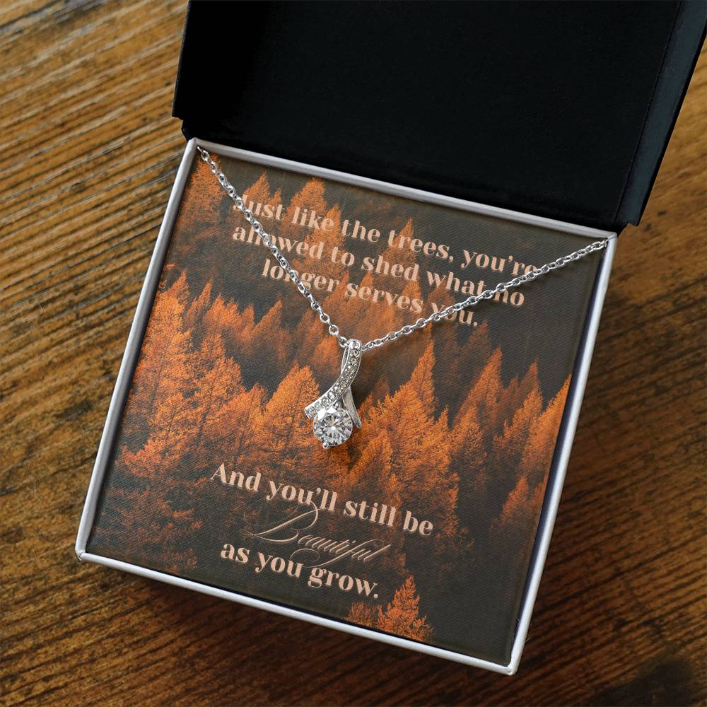 Encouraging gift | growing and changing | Fall themed Necklace for friends and loved ones